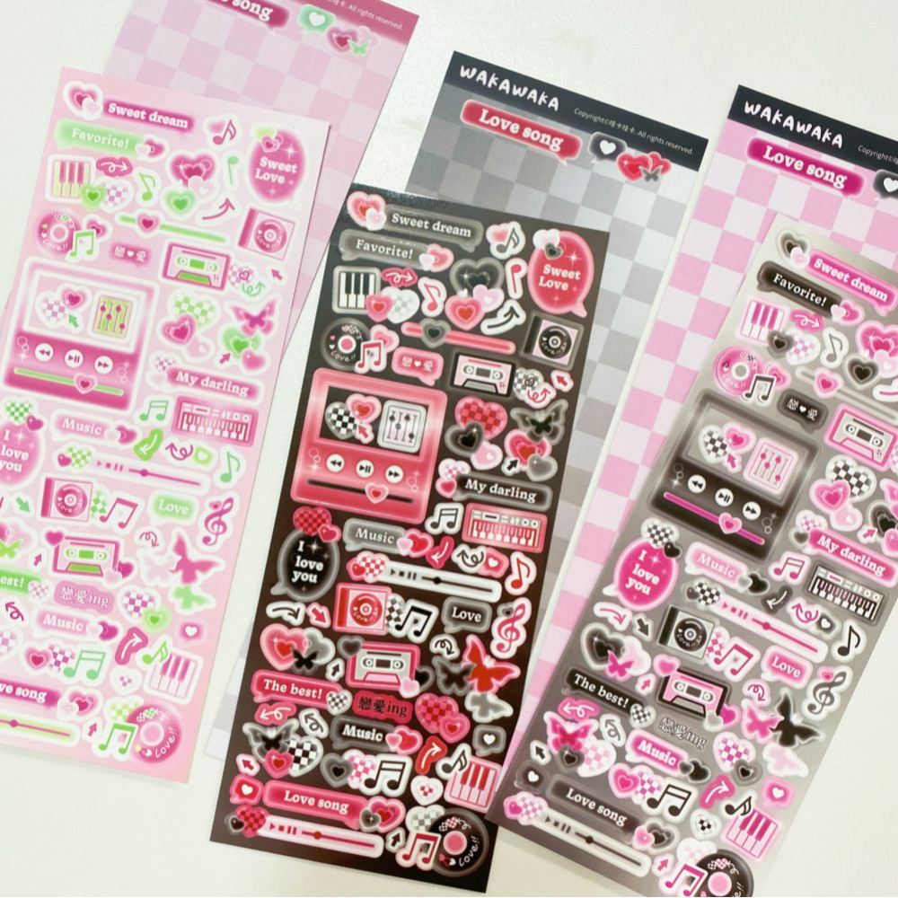 Luggage - SCRAPBOOK Music Decorative STICKER Korean DIY