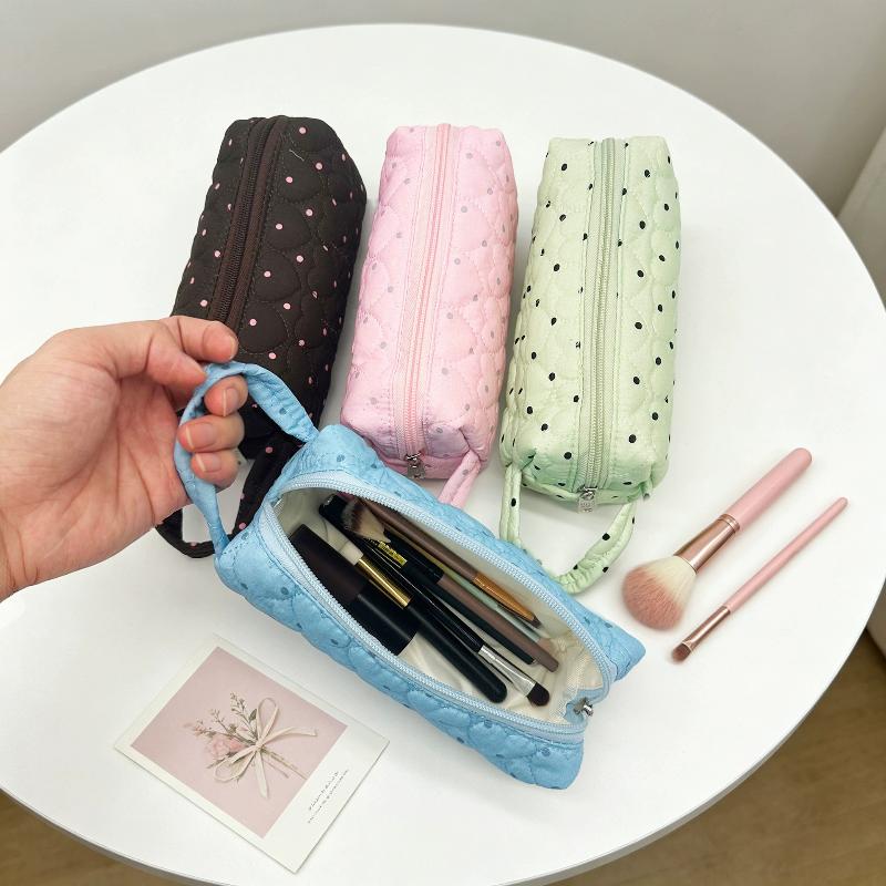 Portable Polka Dot Cosmetic Ba - Cosmetic Bags 评论和价格