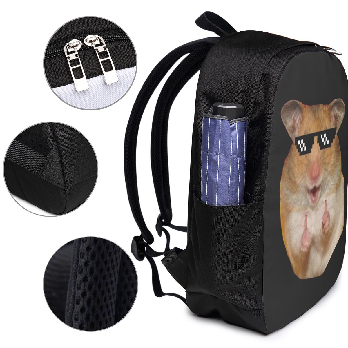 Funny Hamster Backpack Travel  - Travel Bags 评论和价格