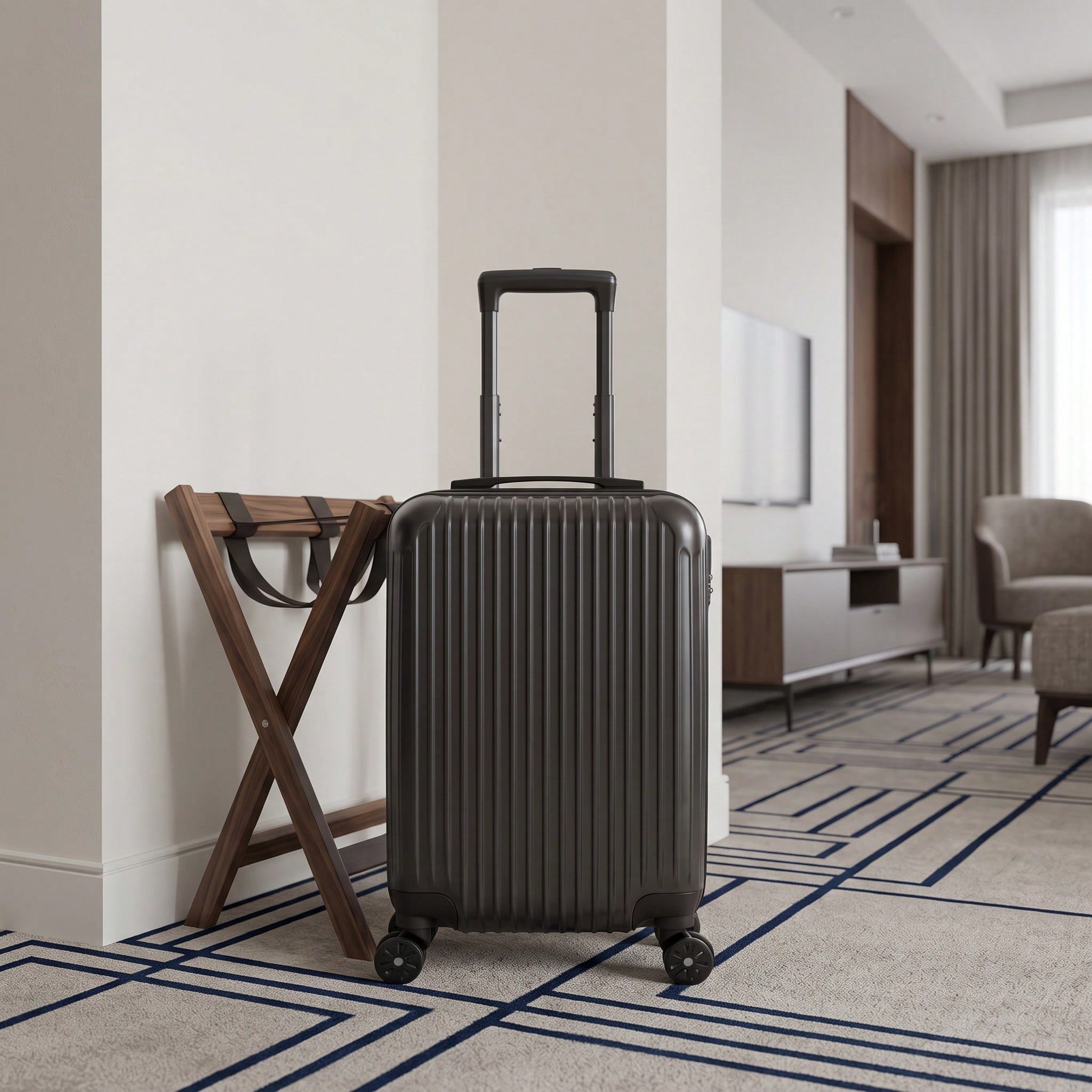 20 Inch ABS Hardside Carry On  - Cabin Size Lightweight Travel Trolley 评论和价格