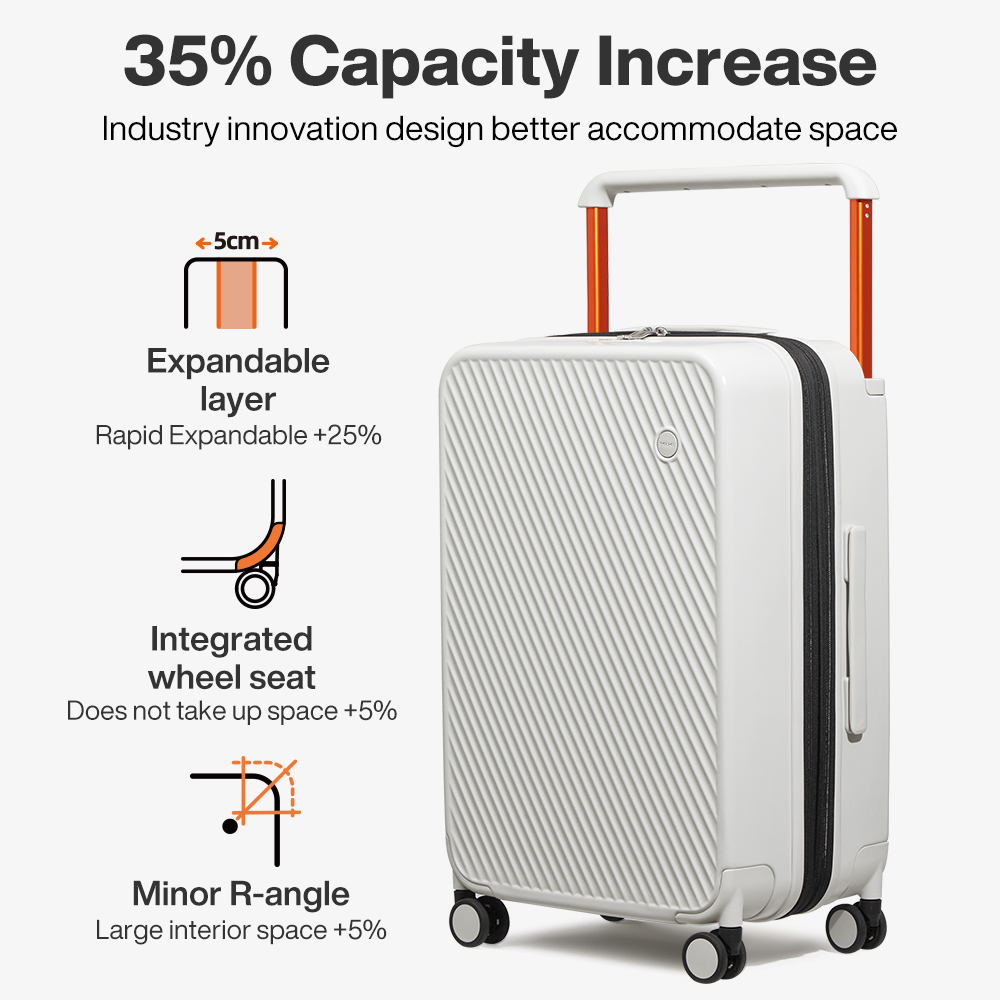 Mixi Expandable Carry On Lugga - Foldable Rolling Luggage Bag 评论和价格