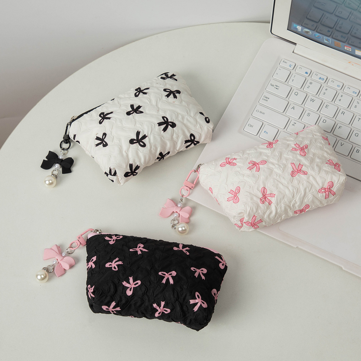 INS Style Bow Mini Cosmetic Ba - Travel Bags 评论和价格