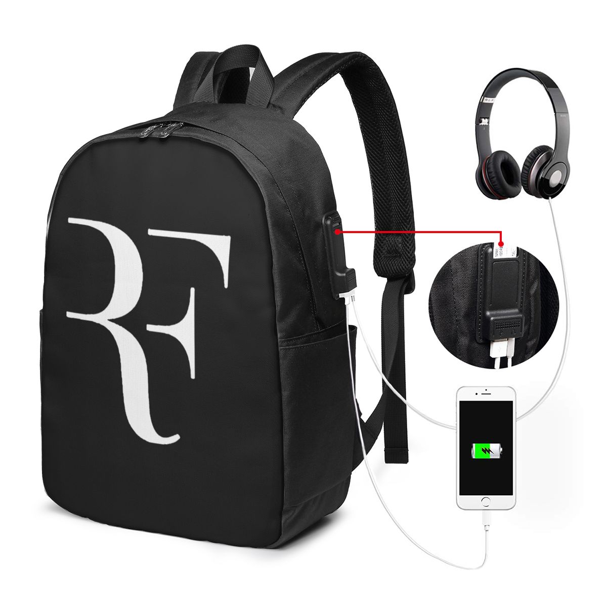 Roger Federer Backpack Travel  - Handbags 评论和价格