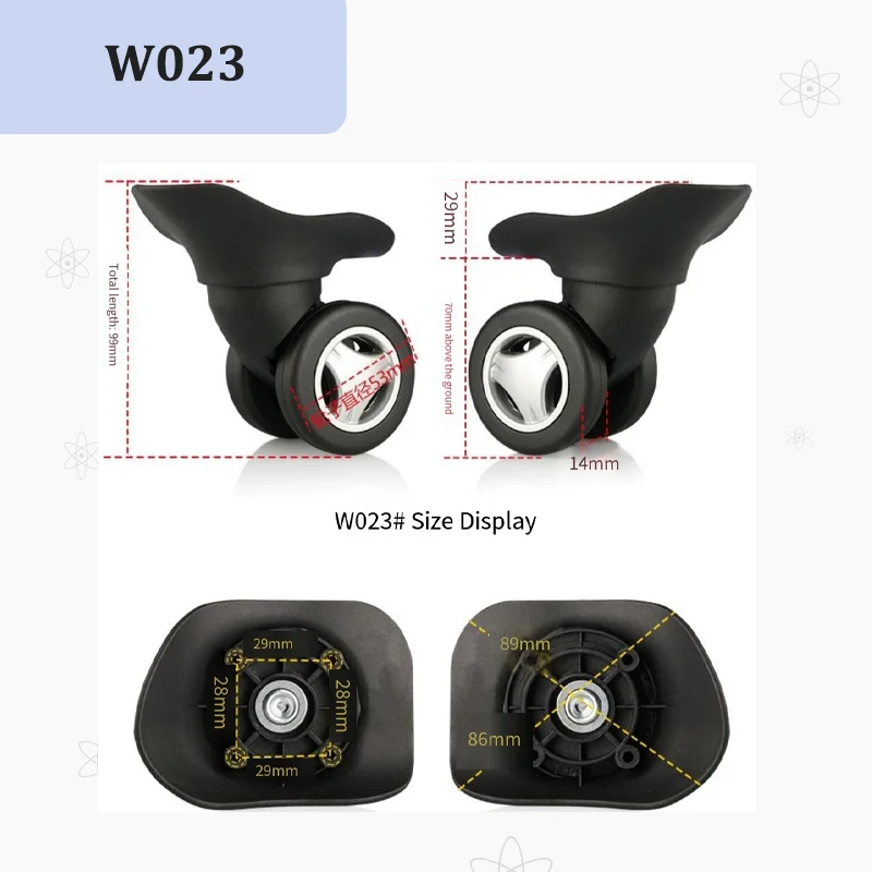 For W023 Luggage Wheel Repair  - Silent Replacement Luggage Wheels 评论和价格