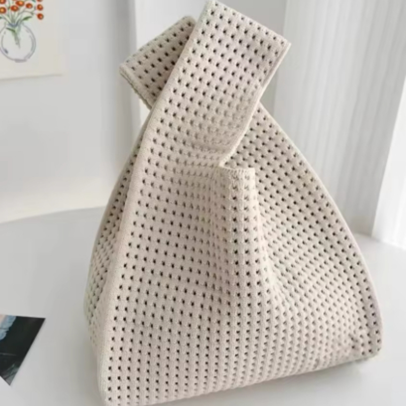 Women Beach Bag Hollow Knit Kn - Handbags 评论和价格