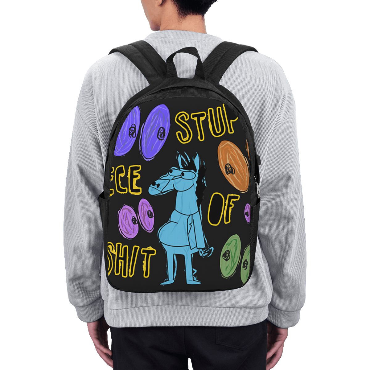 Cartoon Bojack Horseman Stupid - Travel Bags 评论和价格